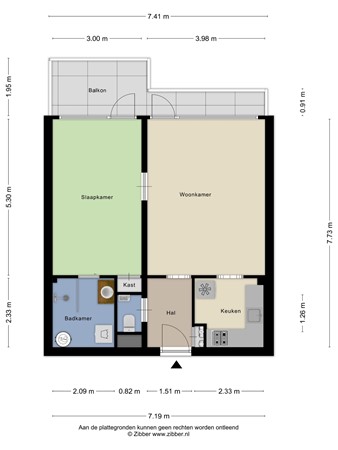 Floorplan - Forellendaal 146, 2553 LG The Hague